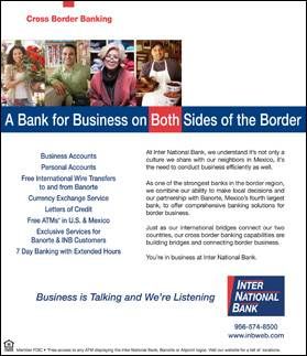 Inter National Bank Print Ad